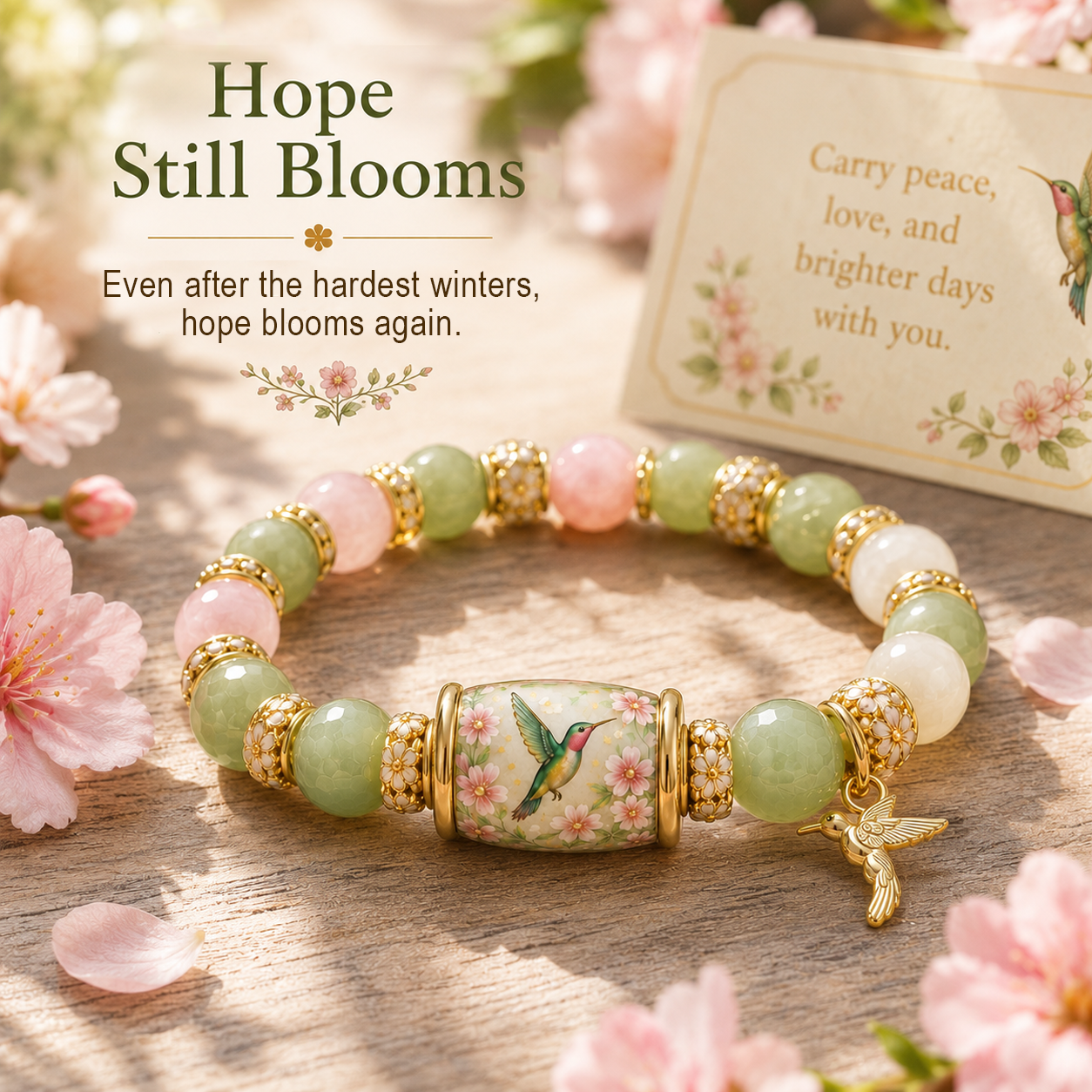 🌿 Love, Peace & Spring Blessings 💖 | 2026 Limited Edition Bracelet - Only 18 Left