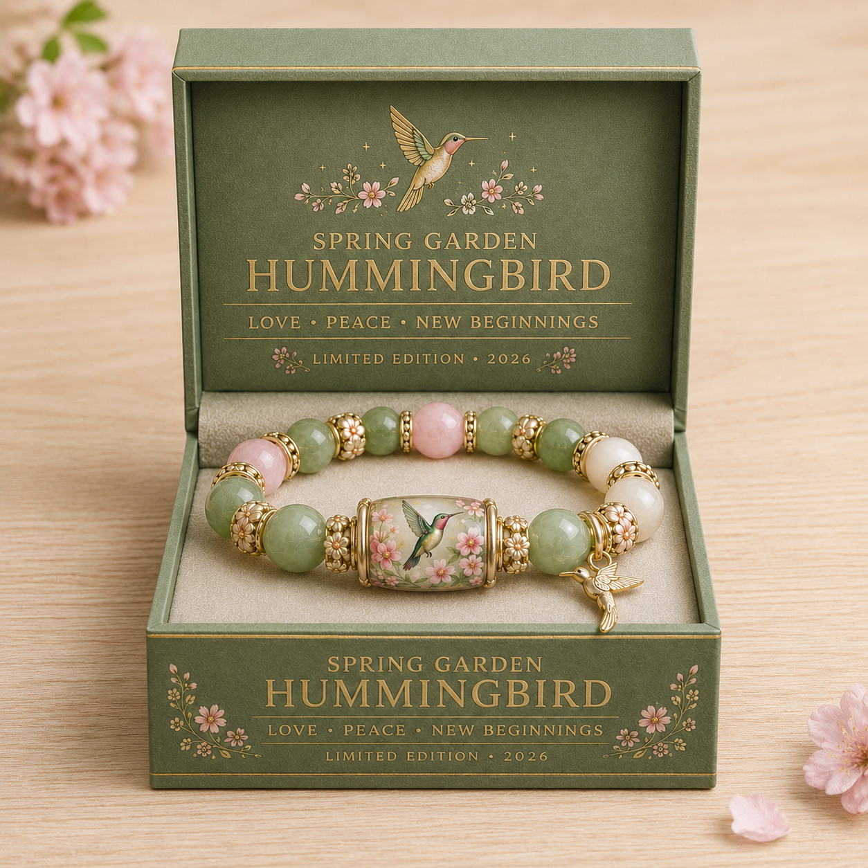 🌿 Love, Peace & Spring Blessings 💖 | 2026 Limited Edition Bracelet - Only 18 Left