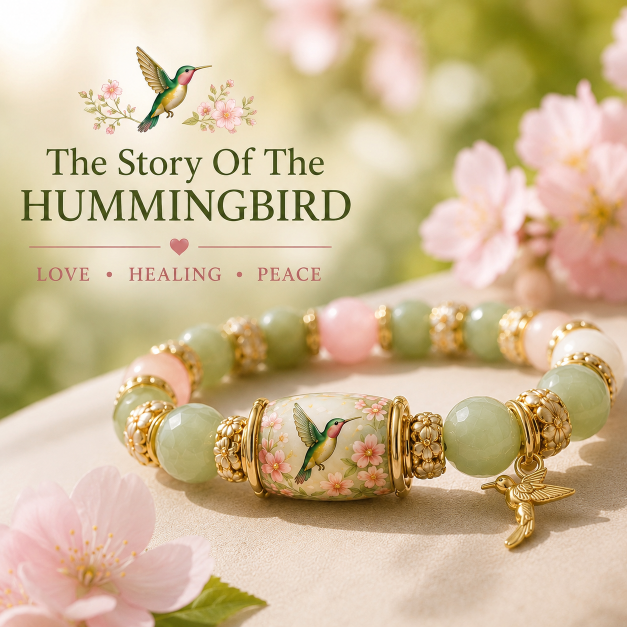 🌿 Love, Peace & Spring Blessings 💖 | 2026 Limited Edition Bracelet - Only 18 Left