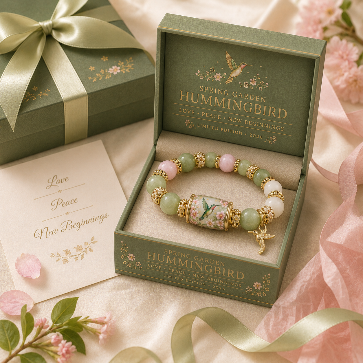 🌿 Love, Peace & Spring Blessings 💖 | 2026 Limited Edition Bracelet - Only 18 Left