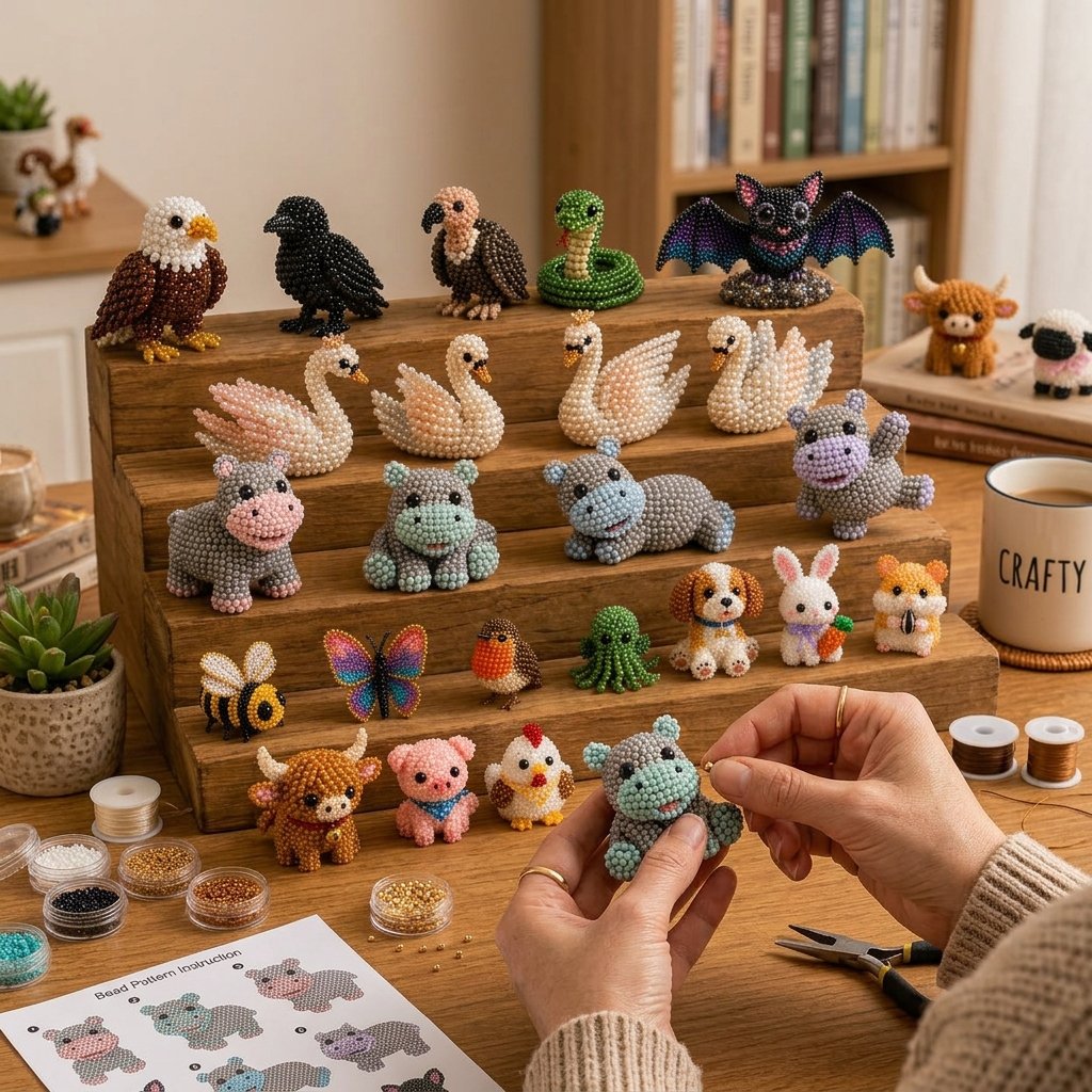 🔥Limited Edition - 🧵✨Petite 3D Beaded Animal Craft Kit