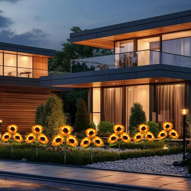 🌻 65K+ SOLD! 2026 Upgraded Solar Sunflowers – Realistic Petals & Garden Glow