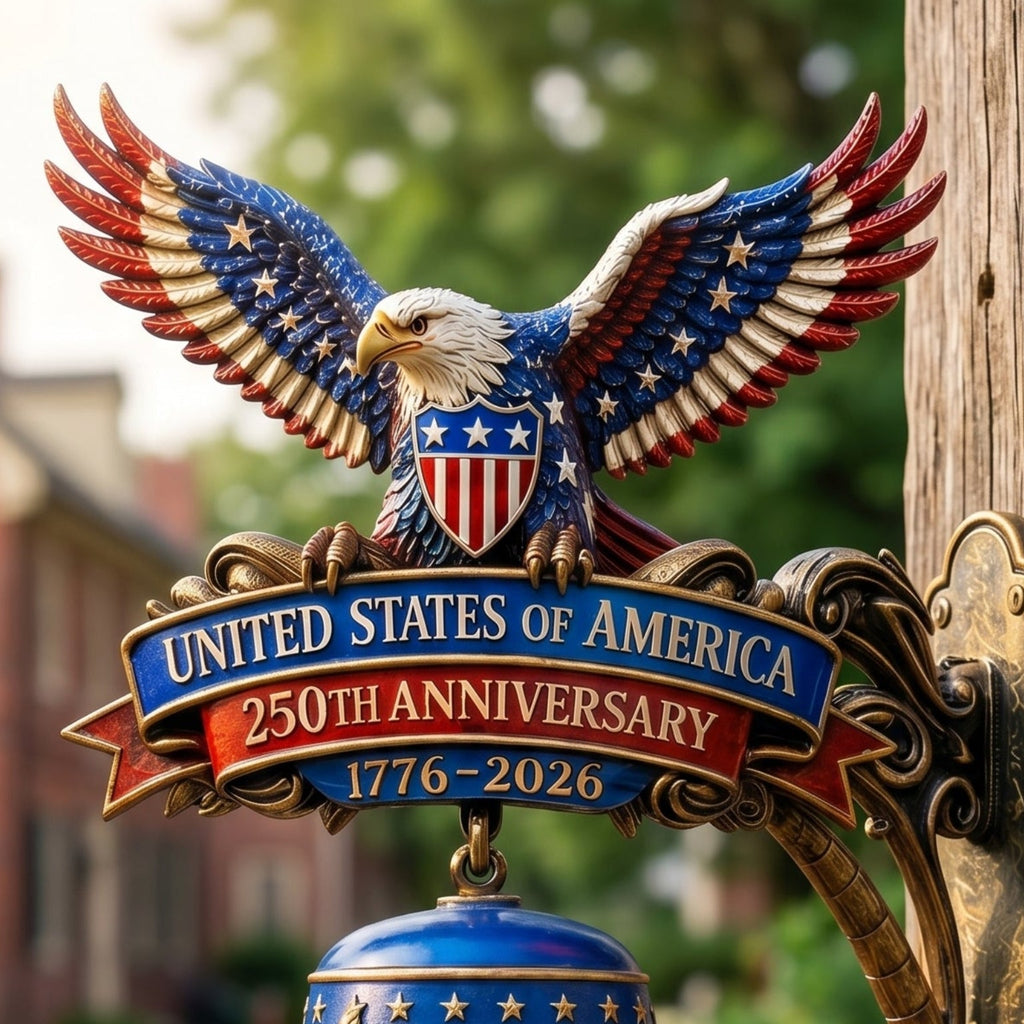 🦅 USA 250th Anniversary Patriotic Eagle Bell