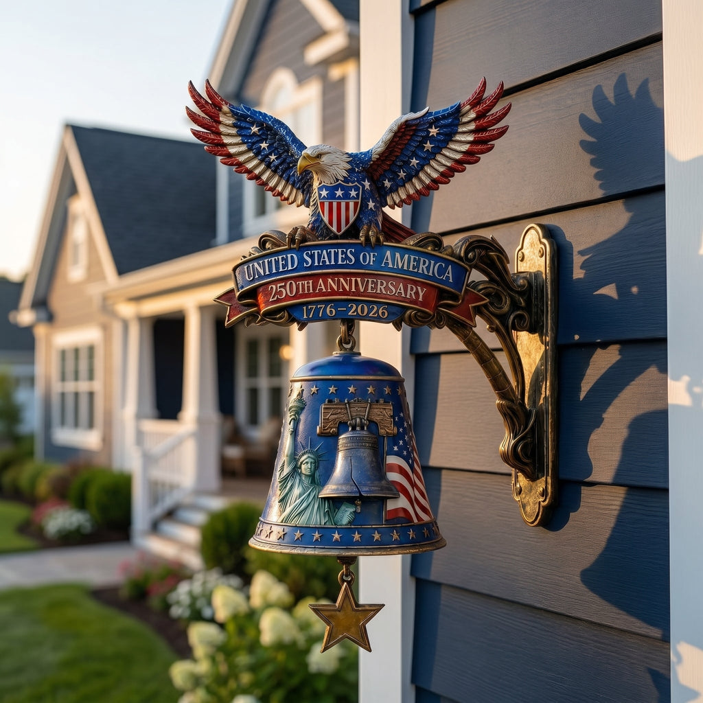 🦅 USA 250th Anniversary Patriotic Eagle Bell