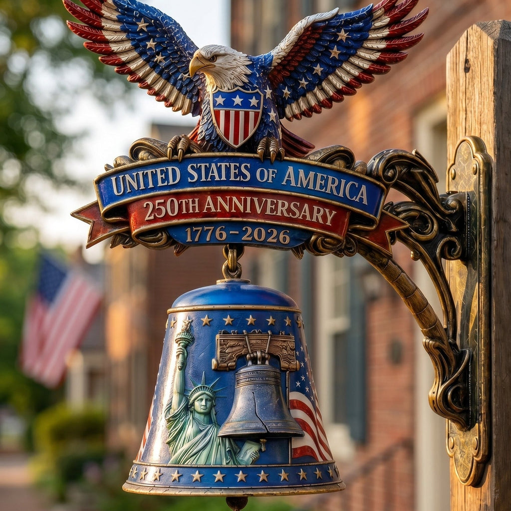 🦅 USA 250th Anniversary Patriotic Eagle Bell