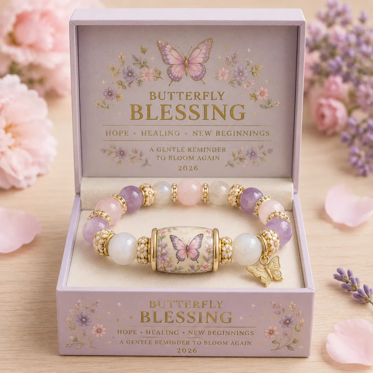 🌿 Love, Peace & Spring Blessings 💖 | 2026 Limited Edition Bracelet - Only 18 Left