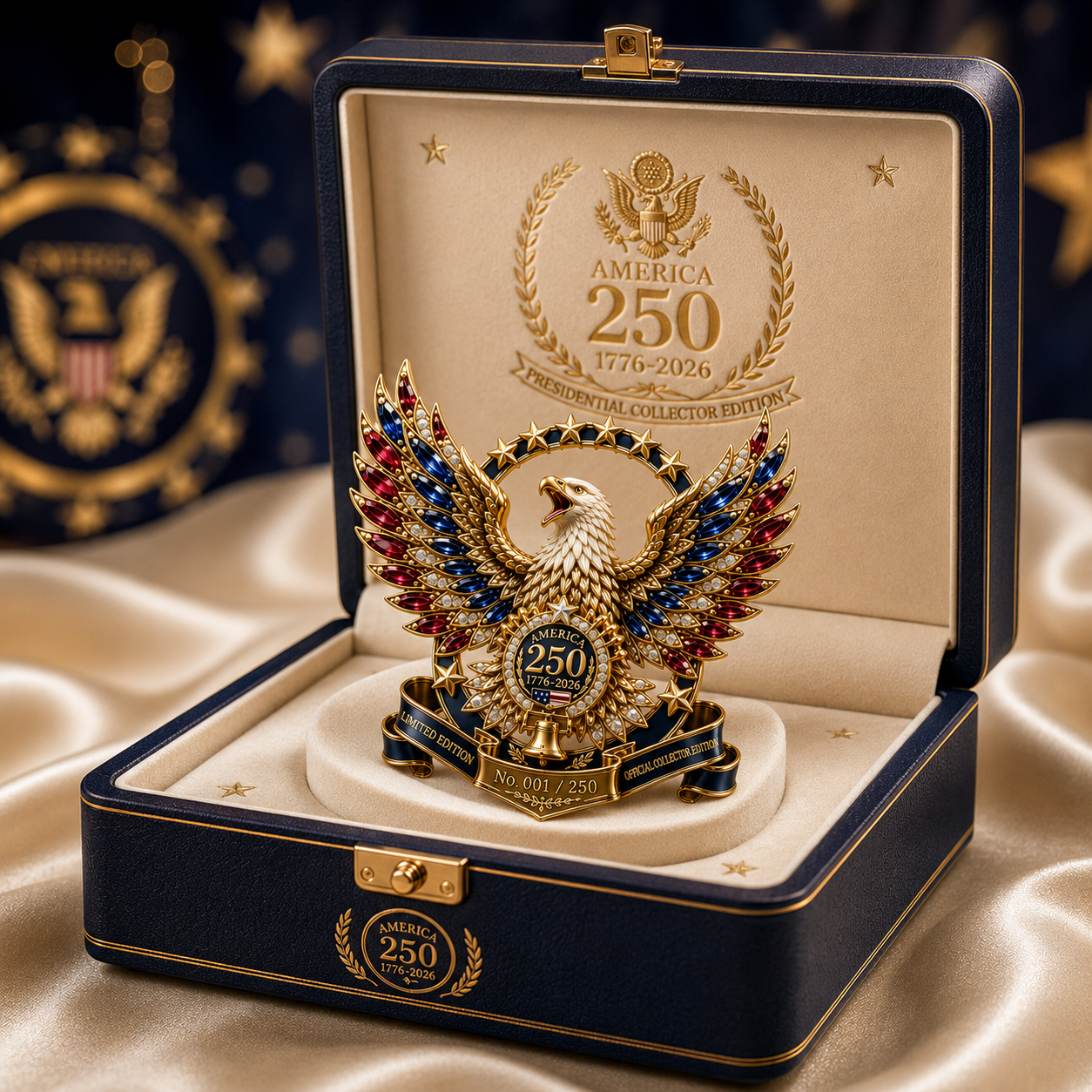 America 250 Limited Edition Eagle Collector Brooch