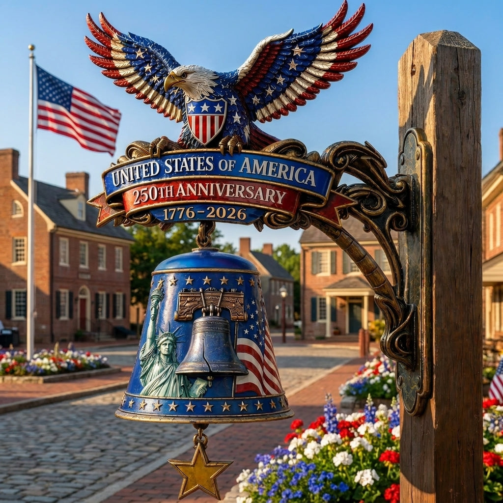 🦅 USA 250th Anniversary Patriotic Eagle Bell