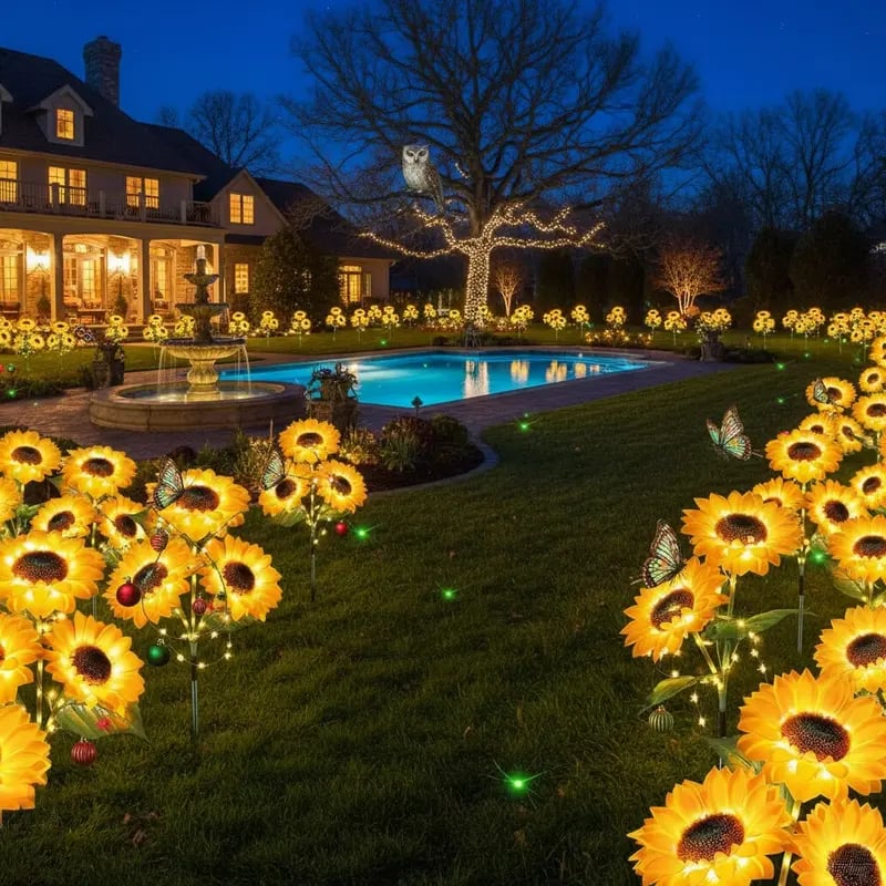 🌻 65K+ SOLD! 2026 Upgraded Solar Sunflowers – Realistic Petals & Garden Glow