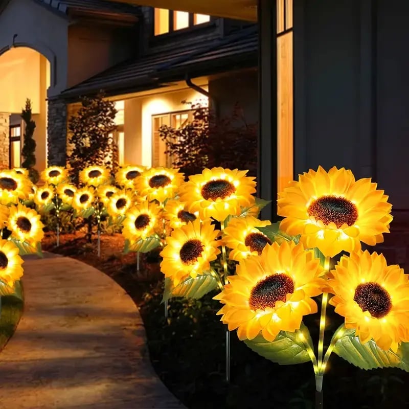🌻 65K+ SOLD! 2026 Upgraded Solar Sunflowers – Realistic Petals & Garden Glow