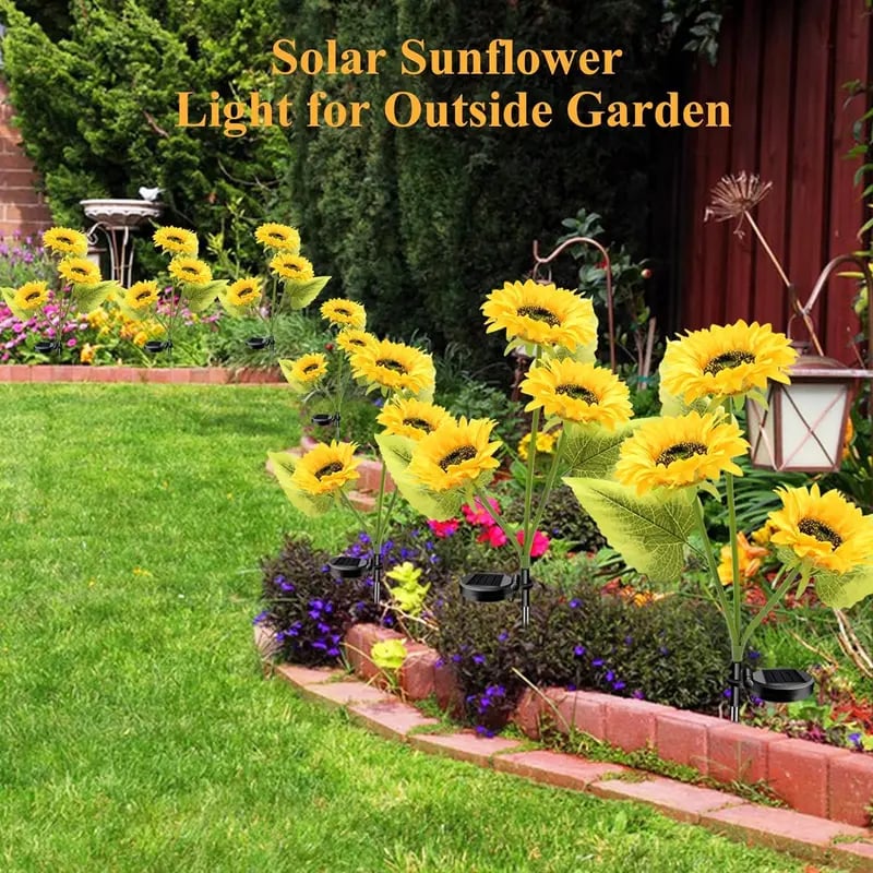 🌻 65K+ SOLD! 2026 Upgraded Solar Sunflowers – Realistic Petals & Garden Glow